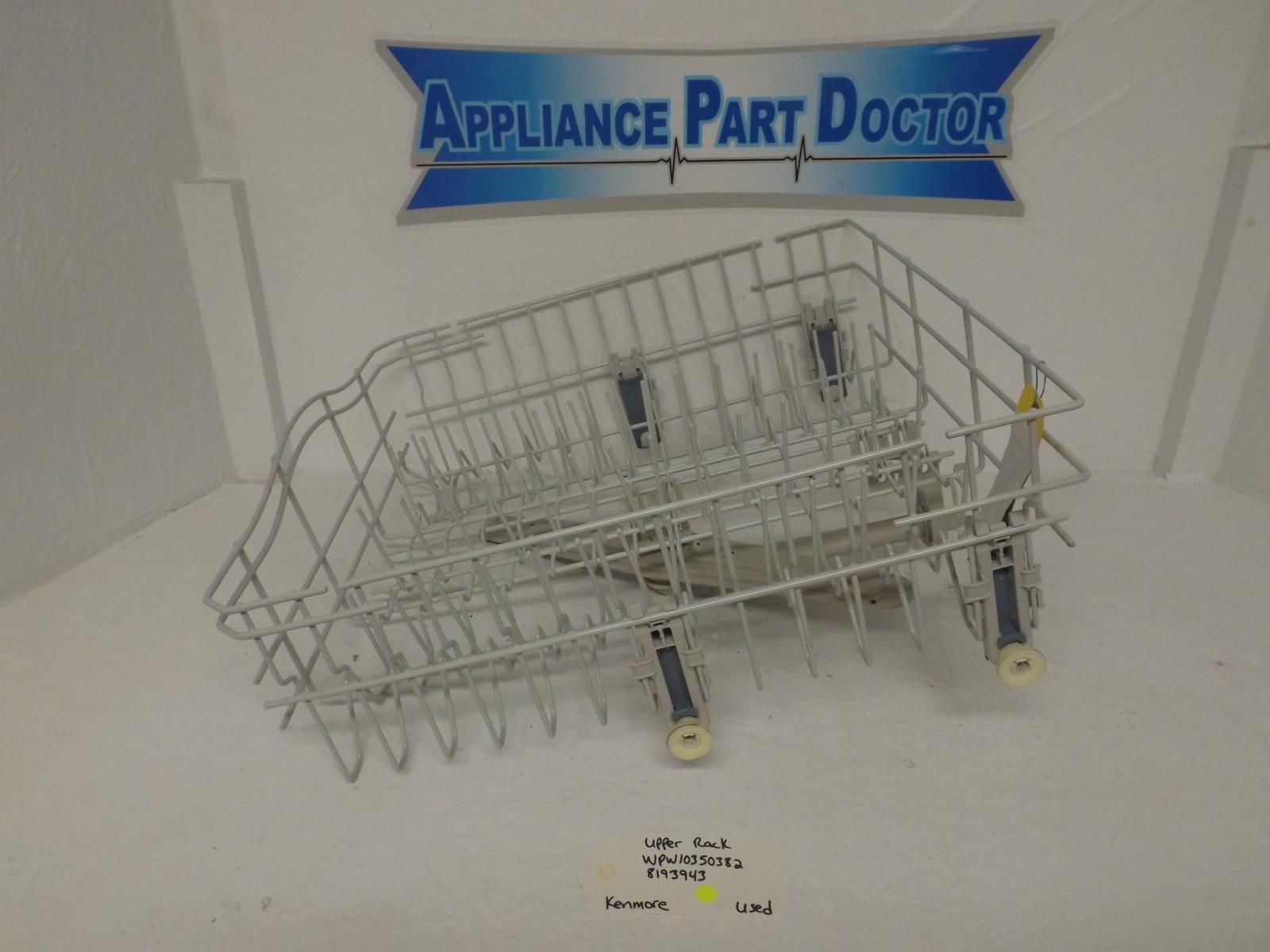 Kenmore Dishwasher WPW10350382 8193943 Upper Rack Used Kenmore Dishwasher WPW10350382 8193943 Upper Rack Used